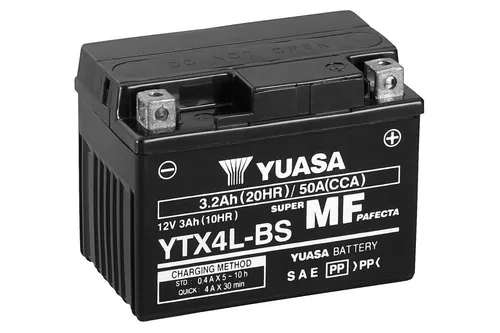 Produktbild Motorradbatterie YTX4L-BS 12V 3Ah AGM von Yuasa