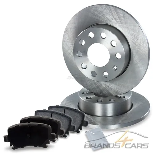 ATEC BREMSSCHEIBEN VOLL Ø256+BREMSBELÄGE HI FÜR SKODA SUPERB VW JETTA TOURAN 1T