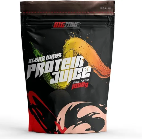 Big Zone Clear Whey Protein Juice Cola - 1000g - Sportnahrung mit hochwertigem Molkenprotein-Isolat, erfrischendem Cola-Geschmack und hohem Proteingehalt – die perfekte Abwechslung zu herkömmlichen Milkshakes!