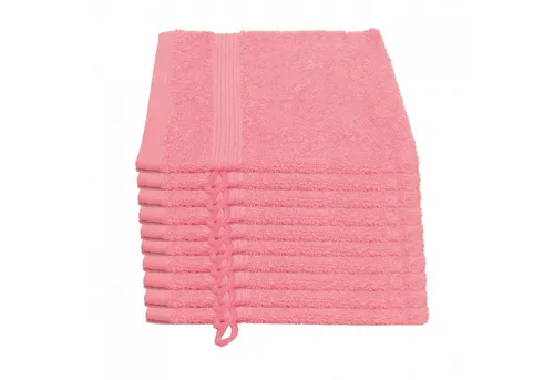 Julie Julsen Waschhandschuh 10-Waschhandschuh-Rosa-Waschhandschuh 15 x 21 cm, (10-St)
