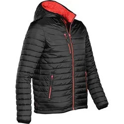 Stormtech Herren Gravity Thermojacke - Schwarz - S - Wasserbeständige Thermojacke mit weichem Innenfutter und praktischen Handwärmtaschen. Ideal für kalte Tage dank verstellbarer Kapuze und elastischen Armabschlüssen.