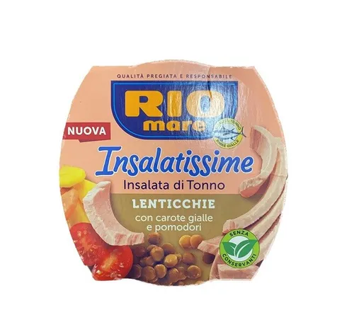 Rio Mare Insalatissime Lenticchie Thunfischsalat mit Linsen 160g