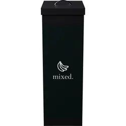 Paperflow Mülleimer Mülltrenner Mix, schwarz, 60 Liter