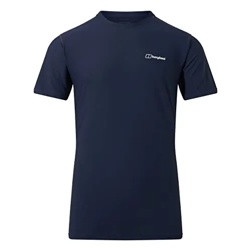 Berghaus Herren 24/7 Tech Basecrew Kurzarm Wicking T-Shirt - Dusk - L - Sportunterwäsche für Herren, aus super atmungsaktivem Argentium Stoff für exzellente Feuchtigkeitsregulierung und maximalen Komfort bei sportlichen Aktivitäten.