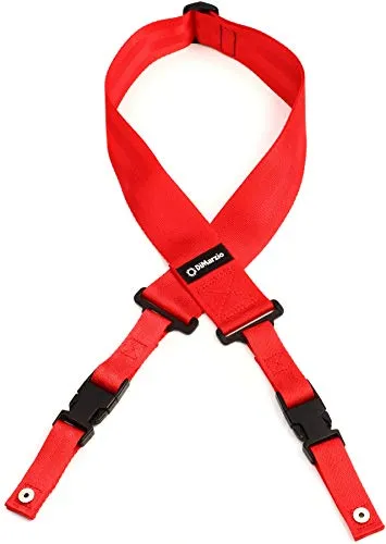 DiMarzio DD 2200BKS Gitarrengurt aus Nylon mit ClipLock System, extra kurz, Schwarz