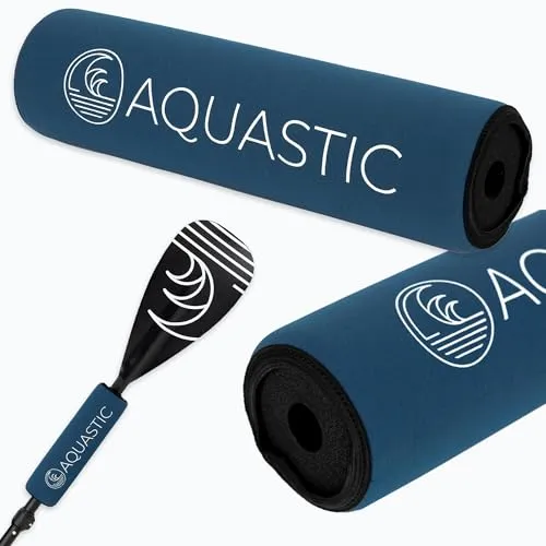 AQUASTIC Boje SUP Paddel Ertrinken Prävention Boje Einfache Installation für 25mm Durchmesser Schaft Neopren NBR Gummi Blau AQS-SFS001
