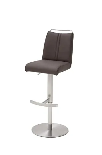 Robas Lund Barhocker Braun Leder drehbar 360°