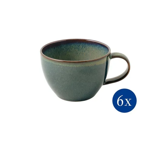 like. by Villeroy & Boch Tasse Crafted Tasse, 6-tlg., Porzellan, Premium Porcelain, 6 Stck, mikrow.- & spülm.sicher