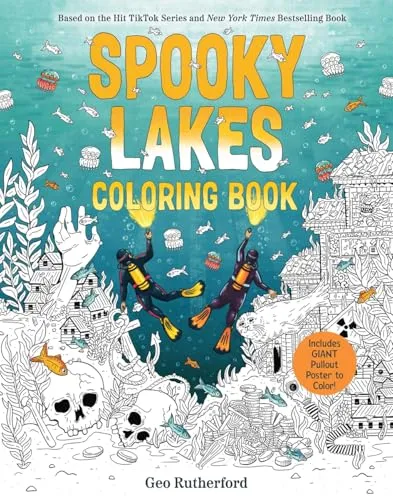 Spooky Lakes Coloring Book: Includes Pull-Out, Oversized Poster to Color! (Haunted Hydrology)