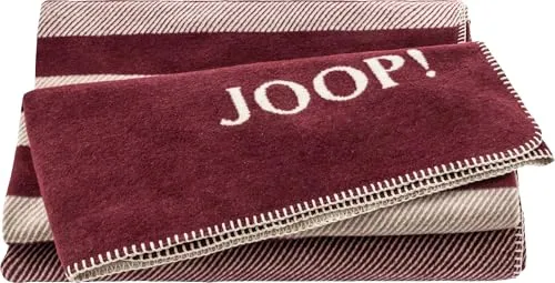 JOOP! SHUTTER Tagesdecke 150 x 200cm - Moderne Wohndecke in Rouge - Bettdecken: Hochwertige JOOP! Kuscheldecke in trendigem Rouge, pflegeleicht und mit weicher Baumwollmischung für angenehme Wärme.
