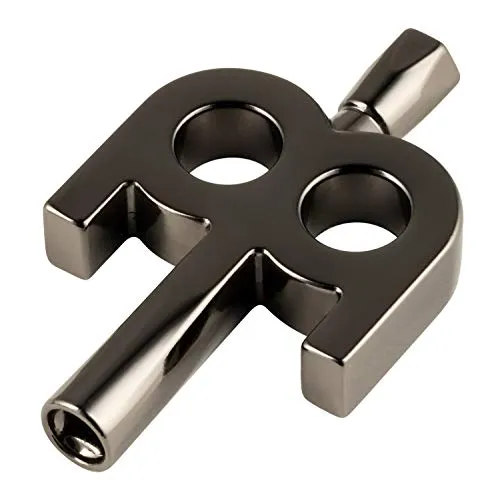 Meinl Stick & Brush Kinetic Drum Key Black Nickel - Trommel Stimmschlüssel Drummer Tool - Schlagzeug Zubehör (SB501)