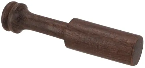 GURU SHOP Holz Klangschalen Klöppel/Reibestab - 12 cm Modell 3