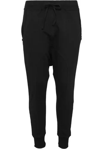 Urban Classics Damen Light Fleece Sarouel Pant Sporthose, Schwarz, L - Sport-Jogginghose für Damen mit elastischem Bund und tiefen Taschen, ideal für lässige Freizeitlooks und einen entspannten Tragekomfort.