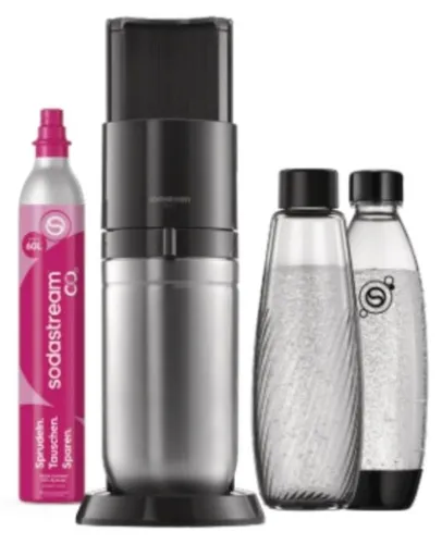 Duo Wassersprudler Schwarz – Sprudelwasser selbstgemacht in schwarz von SodaStream