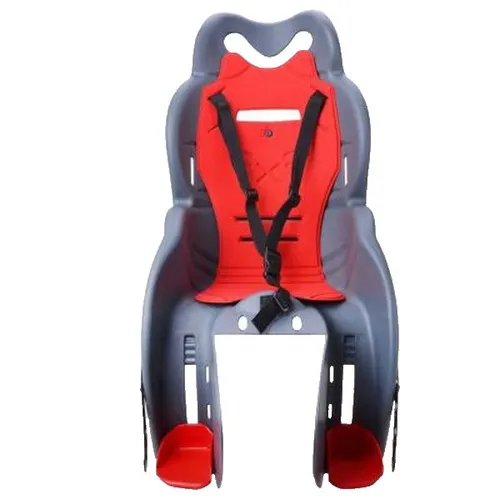 Filmer Calippo Kinder Fahrradsitz Anthrazit Rot - TÜV-geprüfter Kindersitz für Fahrräder, ideal für Kinder bis 22kg. Ausgestattet mit Sicherheitsgurt und Rückstrahler für maximale Sicherheit.