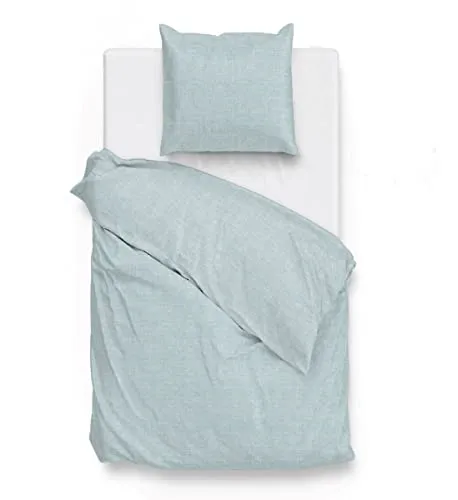 Zo!Home Bettbezug Mint Green 140x220 - Bettbezüge in Mint Green, 100% Baumwolle, Größe 140x220 cm, mit 128 Fäden für ein angenehmes Schlafgefühl.