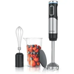 Arendo Akku-Stabmixer Edelstahl 200W in schwarz von Arendo