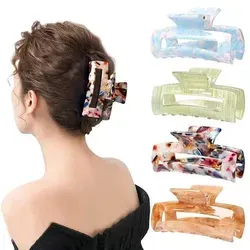 4PCS Acryl-Haar-Bananen-Haarspangen Schildpatt Klemme Leopardendruck - Elegante Haarspangen für Frauen und Mädchen: Aus robustem Acryl und Legierung, ideal für vielseitige Frisuren. Perfekt für den täglichen Gebrauch und besondere Anlässe, verleihen Sie Ihrem Look mit den stilvollen Schildpatt-Mustern eine besondere Note.