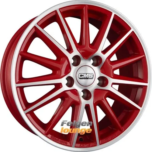 CMS C23 6,5X16 4/108 ET20 Diamond Red Gloss Felgen in rot von CMS