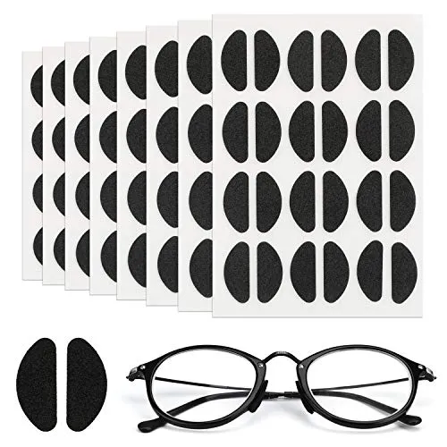 MWOOT 96 Paar Nasenpads Kit, Selbstklebende Dünne Nasenpads,rutschfeste Weiche Schaum Nasenpads für Brillen Sonnenbrillen (Schwarz)