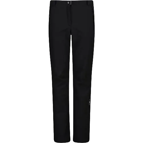 CMP Woman Pant With Inner Gaiter nero (U901) 38 - Wanderhose für Damen mit Gamaschen, optimaler Schutz vor Nässe und Schnee. Atmungsaktiv und winddicht, ideal für längere Trekkingtouren. Oeko-Tex zertifiziert für umweltfreundliche Materialien.
