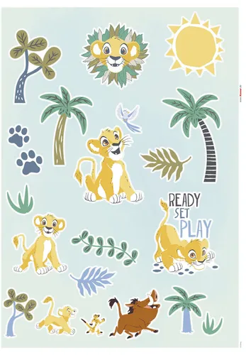 Komar Dekosticker Lion King Palmtrees 50 x 70 cm