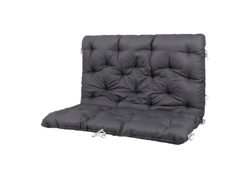 HOMECALL Dekokissen Bankauflage Sitzbankauflage Sitzkissen mit Rückenlehne, Nordisches Design, für Gartenbank, 120 x 140 x 12 cm