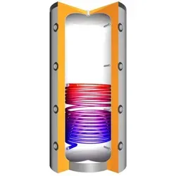 Juratherm JPSR 300 Pufferspeicher, 270 Liter, 1 Wärmetauscher, 100 mm Ecoline-Vliesisolierung