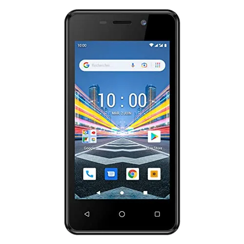 Konrow City 4 (Dual-SIM, 4 Zoll, 8 GB, 1 GB RAM), Schwarz