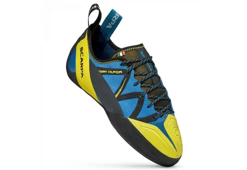 Scarpa Vapor Herren Kletterschuh blau/grau - Größe 40 - Scarpa - Vapor Herren Kletterschuh blau/grau für optimale Performance. Bequeme Passform und abriebfester Gummirand machen ihn zum idealen Begleiter für Kletterer aller Levels.