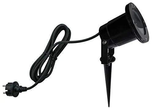 Trango 1-flg. IP65 Gartenstrahler 3078 Außenleuchte aus Alu-Druckguß mit je 1x GU10 Fassung für LED Leuchtmittel & 2m Zuleitungskabel Teichlampe, Gartenleuchte, Außenlampe ohne Leuchtmittel