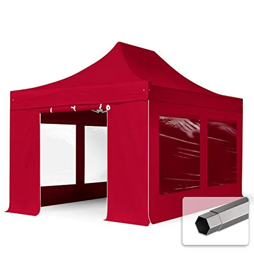 TOOLPORT Faltzelt 3x4,5m in rot von Toolport