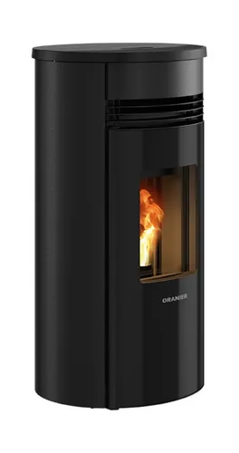 ORANIER® Pelletofen Sando 50 Schwarz 8kW - Kaminofen mit 8kW Leistung, effizient und umweltfreundlich für angenehme Wärme in Ihrem Zuhause.