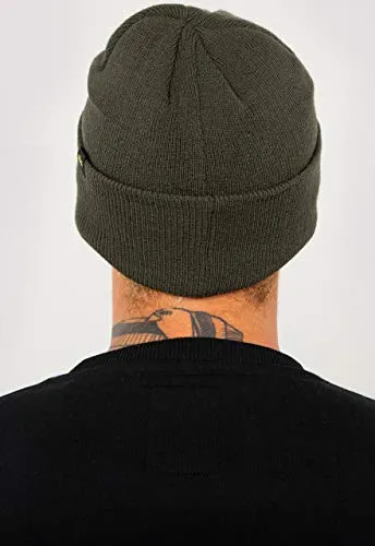 Alpha Industries Herren 3D Strickmütze - Beanie-Mütze in Dark Green - Strickmütze aus weichem Acryl für Herren, komfortable Passform und stylisches gesticktes Alpha 3D Logo, ideal für kalte Tage.