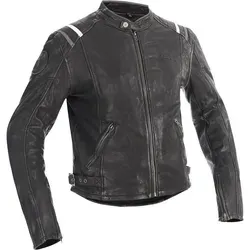 Halvarssons Skalltorp Motorrad Lederjacke Schwarz Größe 56