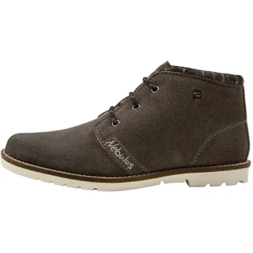 Nebulus Herren Winterstiefel DUSKY – Dunkelgrau, Größe 43, mit Merinowolle - Hochwertige Lederstiefel für Herren mit 100% Merinowolle-Futter. Ideal für kalte Tage und vielseitig einsetzbar – optimaler Schutz und Komfort beim Wandern oder im Alltag.