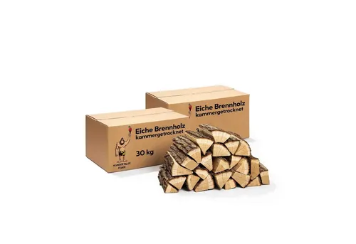 Neandertaler Feuer Kaminholz Brennholz Eichenholz Grillholz Hartholz Eichen Feuerholz Holz, 60 kg
