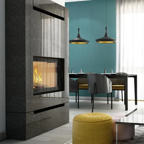 Kratki Kamineinsatz NADIA 12 kW – Modern und effizient