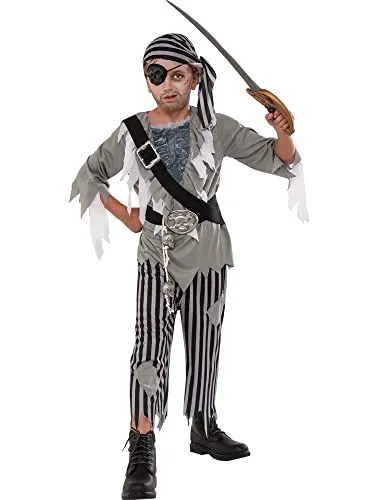 Bristol Novelty 3015475-6 Kostüm Piratengeist, für Jungen, mehrfarbig, Größe M, für Kinder von 5–6 Jahren