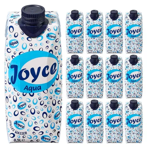 Joyce Trinkwasser Aqua still, 12x 0,5 Liter, wiederverschließbar