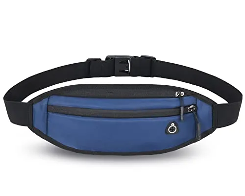 QKUDS Laufgürtel Handy bis 7 Zoll Hüfttasche für Damen Herren Kinder Mädchen Gürteltasche Bauchtasche wasserdichte für Sport Running Joggen Fitnesss Radfahren (Blua)