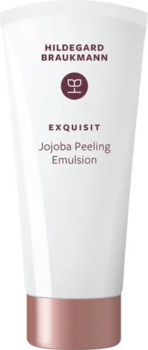 Hildegard Braukmann Exquisit Jojoba Emulsion Gesichtspeeling 100 ml - Sanftes Gesichtspeeling mit mikrofeinen Jojoba-Wachs-Perlen für eine gründliche, schonende Reinigung und ein frisches Hautgefühl.