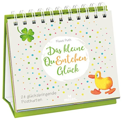 Das kleine QuEntchen Glück | 24 glücksbringende Postkarten | Ein Geschenkbuch zum Aufstellen: Die schönsten QuEntchen-Momente als Postkartenaufsteller