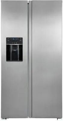 Exquisit Side by Side SBS520-CF-040E inoxlook in silber von Exquisit