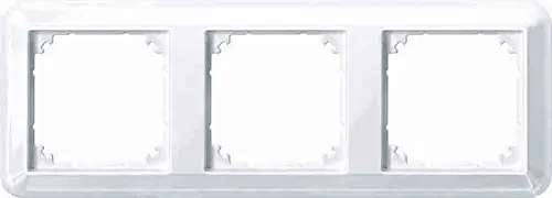 Merten 388325 ATELIER-M-Rahmen, 3fach, aktivweiß glänzend
