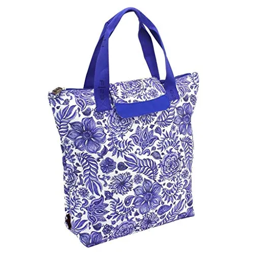 F|23 Friedrich23 Shopper - Handtasche mit Aufdruck Porzellan- Tragegriffe und Reißverschluss - Polyester 21L