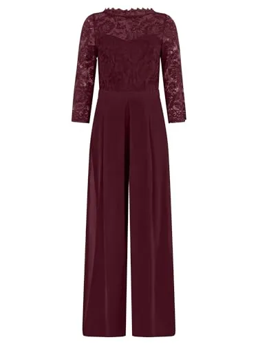 Apart Abendoverall - Glamouröser Look - Eleganter Abendoverall in wadenlanger Ausführung (114 cm), ideal für besondere Anlässe. Verleihen Sie Ihrem Outfit einen glamourösen Touch mit diesem stilvollen Ganzteil.