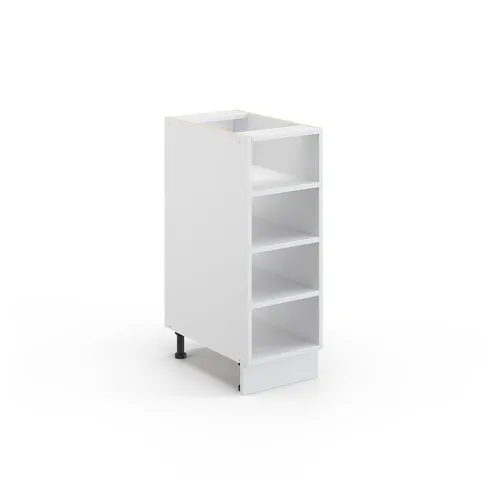 Vicco Midischrank Fame-Line, Weiß, 30 x 81.6 cm - Moderner Midischrank mit 4 Einlegeböden und Soft-Close-Funktion, ideal für platzsparende Aufbewahrung in jedem Raum.