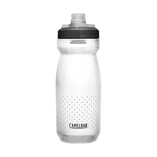 CAMELBAK Podium 21oz Fahrrad Trinkflasche – einfaches Drücken – selbstschließender Deckel – auslaufsicherer Transport – beste Hydration – Carbon, Größe: OS