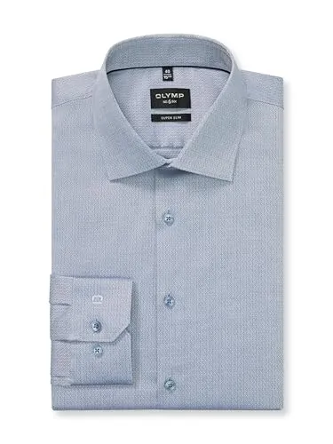 OLYMP Blusenshirt 253484 - Elegantes Hemd für jeden Anlass - Blusenshirts aus 97% Baumwolle, 3% Elastolefin, Größe 42 in stilvollem Blau, ideal für Büro und Freizeit.